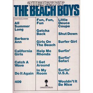The Best Of The Beach Boys Songbook Piano Vocal Chords 1975 Sheet Music